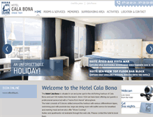 Tablet Screenshot of calabonahotel.com